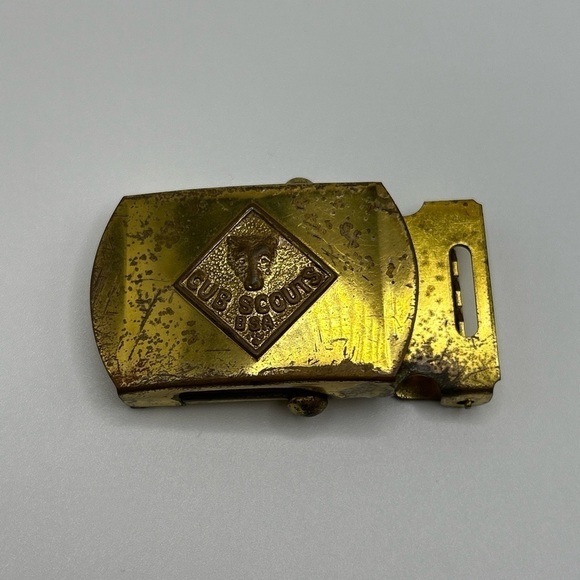 4 Piece Lot of BSA Brass Cub Scouts Webelo Buckles , Neckerchief Boy Scouts - Picture 4 of 9
